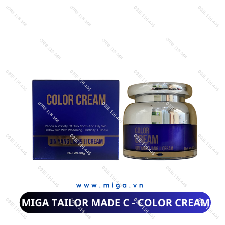 Kem MIGA Tailor Made C - Color Cream – Kem phân huỷ Melanin C điều trị và ức chế nám sâu – Kem Đêm MIGA C là một trong những sản phẩm điều trị nám độc quyền, sản phẩm giúp ức chế sản sinh sắc tố melanin, đào thải nám
