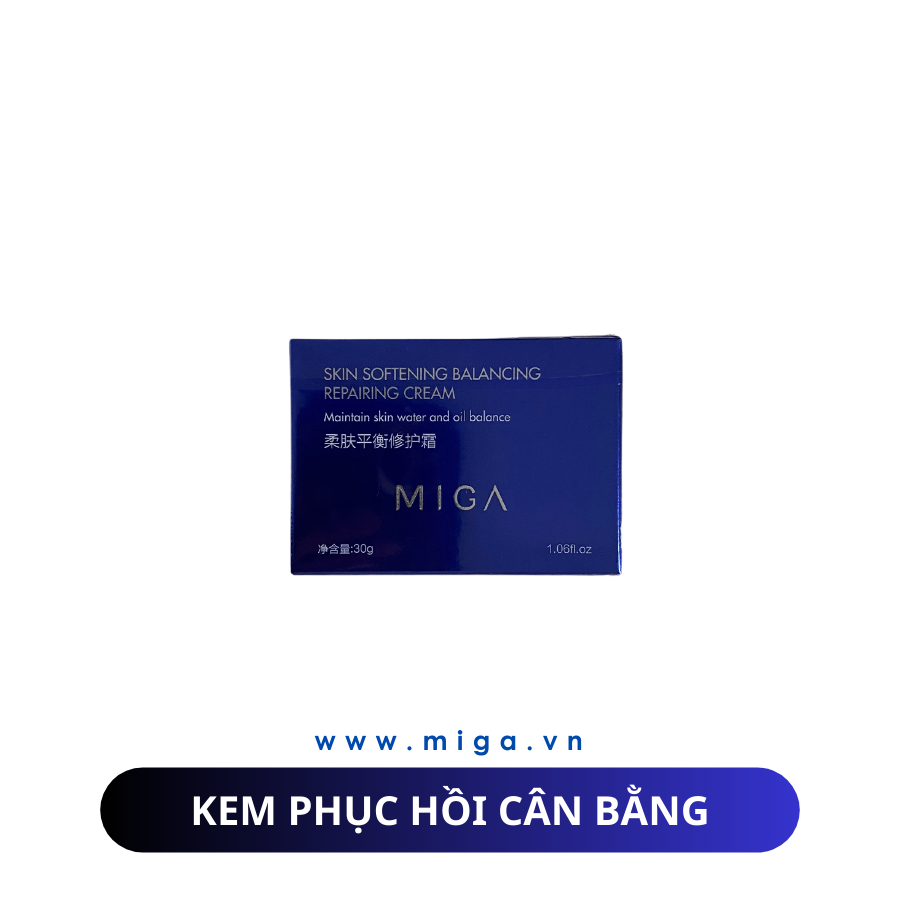 Kem phục hồi cân bằng MIGA – MIGA Skin Softening Balancing Repairing Cream là dòng sản phẩm được rất nhiều chị em tin tưởng lựa chọn
