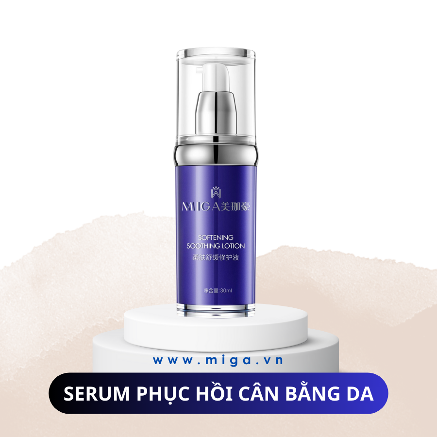 Serum phục hồi cân bằng da MIGA Phục hồi lại hàng rào bảo vệ da, giúp da được nuôi dưỡng tức thời