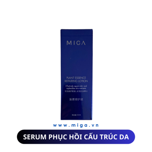 Serum phục hồi cấu trúc da MIGA – MIGA Plant Essence Repairing Lotion là sản phẩm phục hồi cấu trúc da nhanh chóng, tái cấu trúc hư tổn ở màng đaý của da trong thời gian ngắn