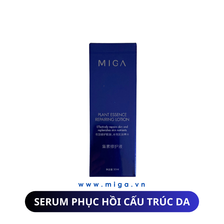 Serum phục hồi cấu trúc da MIGA – MIGA Plant Essence Repairing Lotion là sản phẩm phục hồi cấu trúc da nhanh chóng, tái cấu trúc hư tổn ở màng đaý của da trong thời gian ngắn