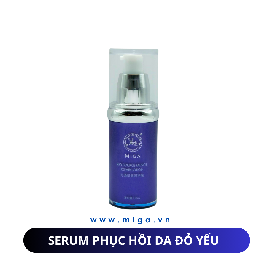 Serum Phục Hồi Da Đỏ Yếu MIGA - MIGA Red Source Muscle Repair Lotion 30ml