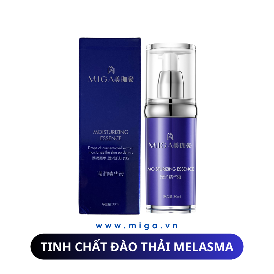 Tinh Chất Đào Thải Melasma MIGA - MIGA Moisturizing Essence 30ml Tinh chất đào thải Melasma – Miga Moisturizing Essence điều trị nám được khách hàng đón nhận và hiệu quả mang lại thấy rõ rệt với thành phần an toàn