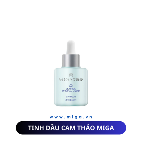 Tinh Dầu Cam Thảo MIGA - MIGA Licorice Original Liquid là sản phẩm tinh dầu giúp làm trắng mịn da, chống kích ứng và phục hồi da giãn mao mạch rất hiệu quả